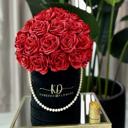 Velvet flower arrangement