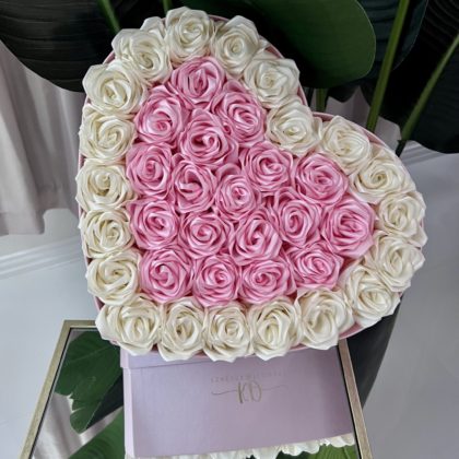 Heart shaped flower box